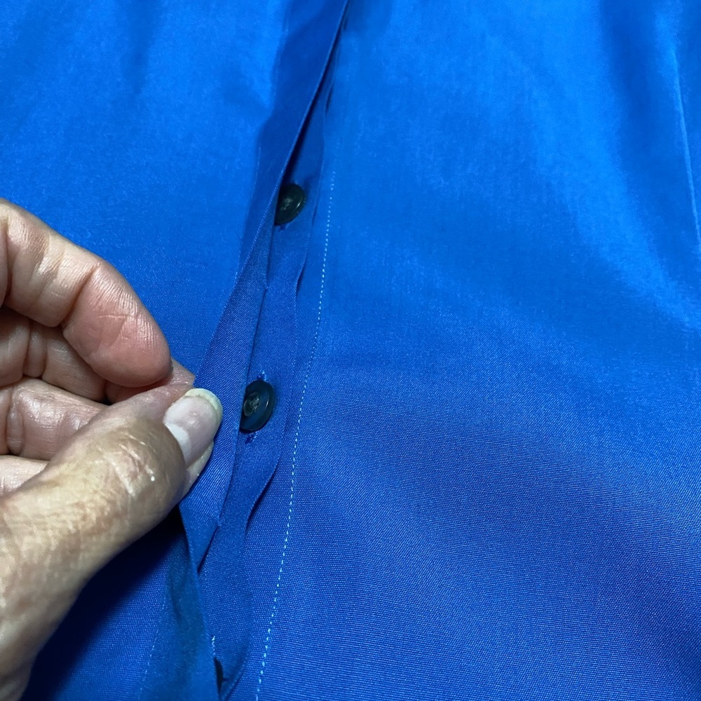 Talbots Wrinkle Resistant Stretch Button Front Bl… - image 6